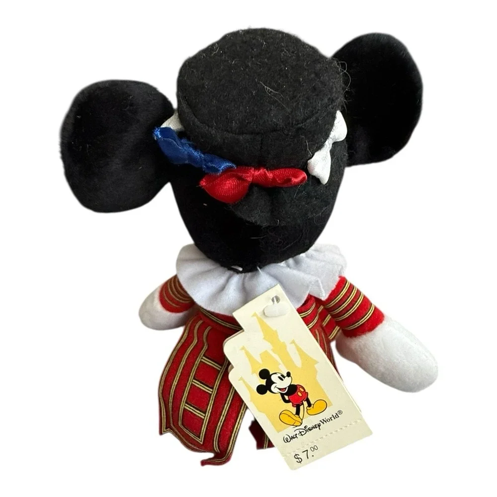 Vintage 90s Disney World Mickey Mouse Bean Bag Plush‎ New With Tags